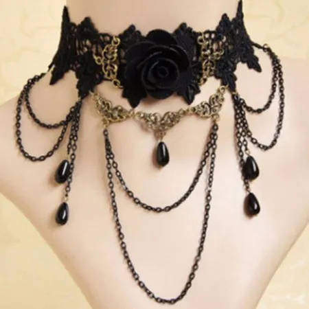 Imagen de producto de: Rosa Negra Collar