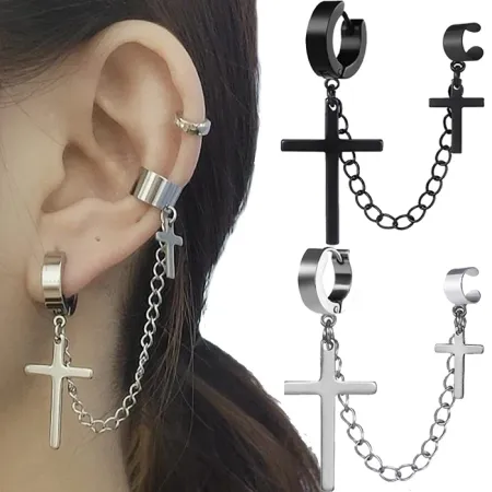 Imagen de producto de: Arete Cruz Negro