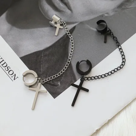 Imagen de producto de: Arete Cruz Negro