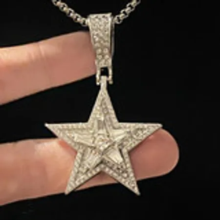 Imagen de producto de: Collar Estrella Plateado